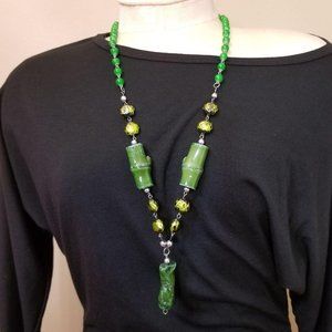 Hobo chic new handmade bamboo beads women Necklace